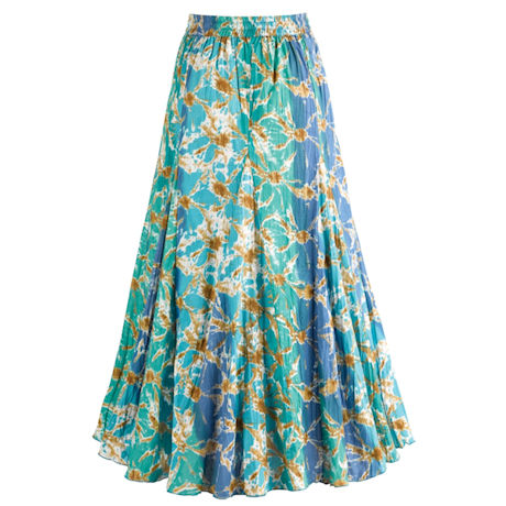 Waves of Blue Broom Skirt