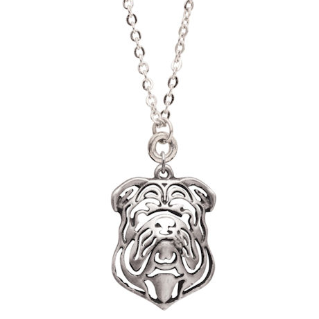 Abstract Dog Head-Shot Necklaces