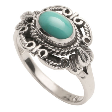 Product image for Sterling 'N Turquoise Ring