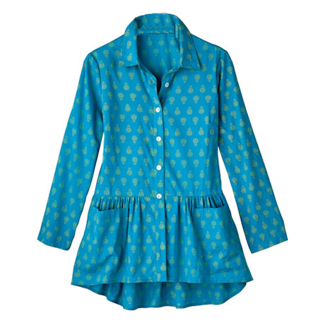 Queen For A Day Turquoise Tunic