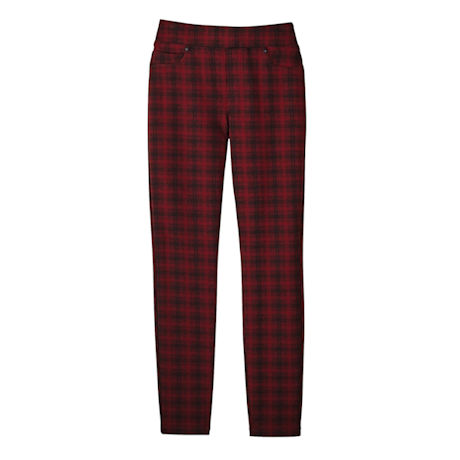 Rosewood Knit Jeans - Plaid