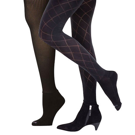 Boot Foot Patterned Tights