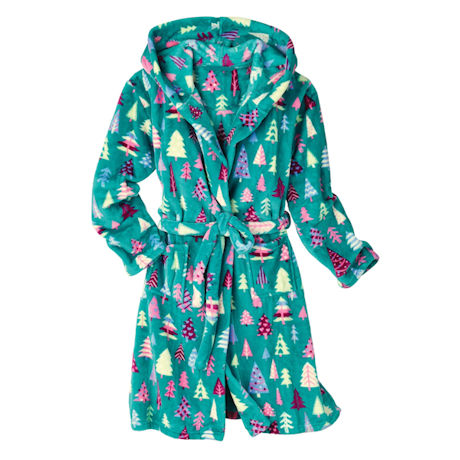 Magical Forest Hooded Fleece Robe