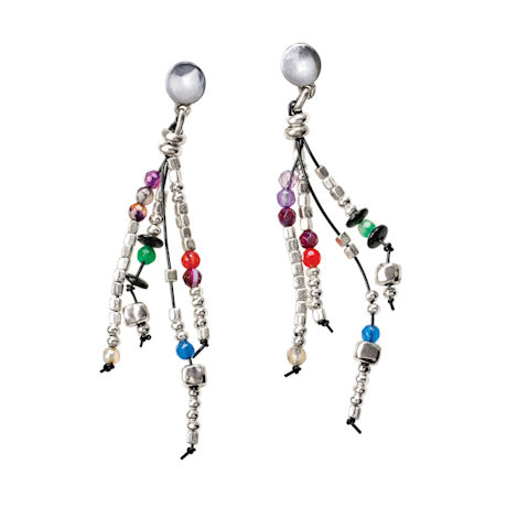 Dancing Beads Post Earrings