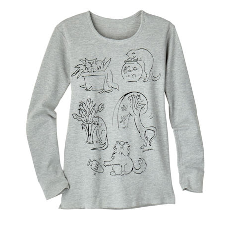 Product image for Naughty Kitties Thermal T-Shirt