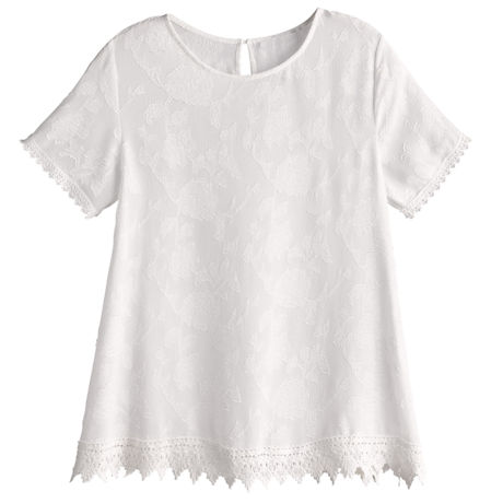 Willa Lace Trimmed Top