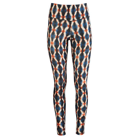 Womens Colorful Print High-Waisted Leggings - Plus Sizes Available