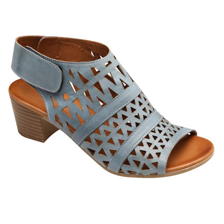 Spring Footwear&#174; Leather Geo Art Sandal