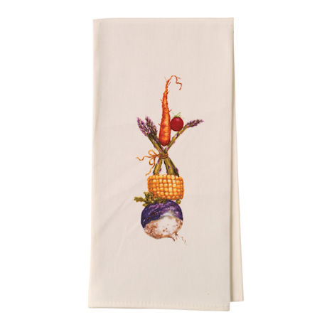 Country Critters In Hats Tea Towels - Chicken