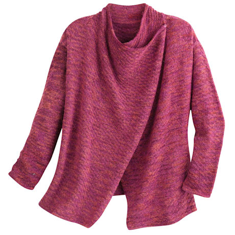 Boysenberry Wrap Sweater