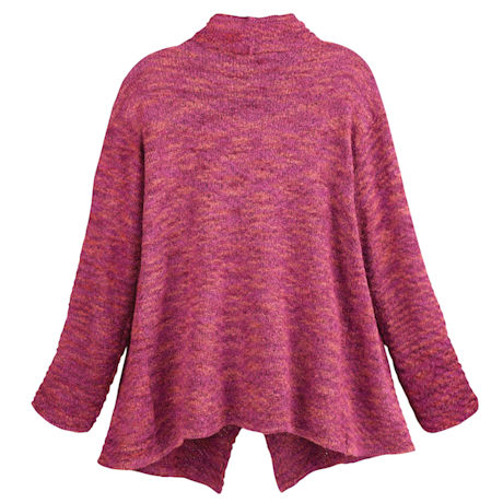 Boysenberry Wrap Sweater