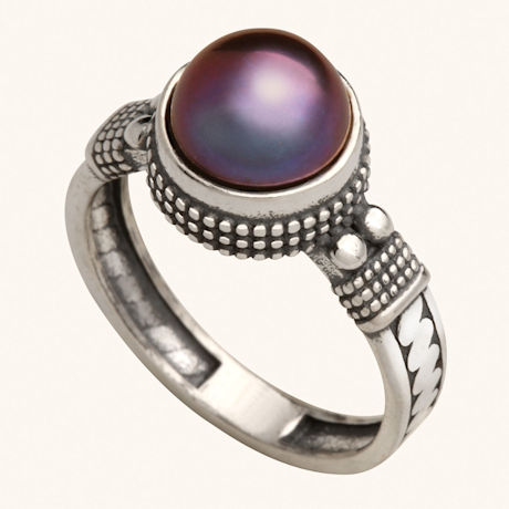 Island Pearl And Sterling Ring