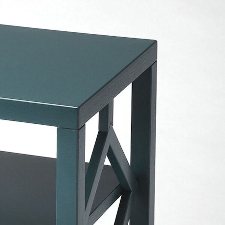 Teal 3-Tier Accent Table