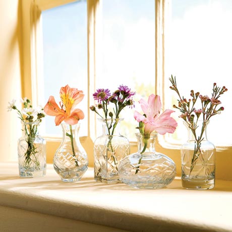 Glass Bud Petite Vases - Set of 5