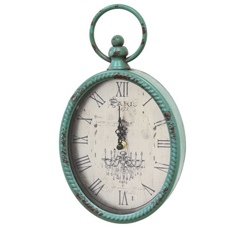 Product image for Antiqued Oval Clock