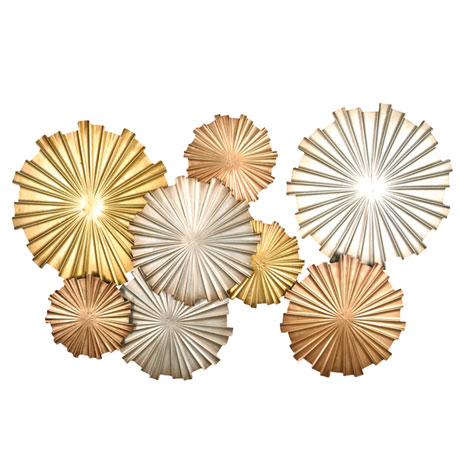 Product image for Multi-Metallic Circles Wall Décor
