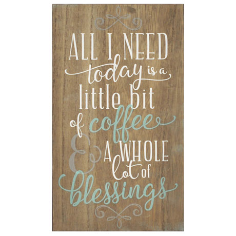 Product image for Coffee and Blessings Wall Art