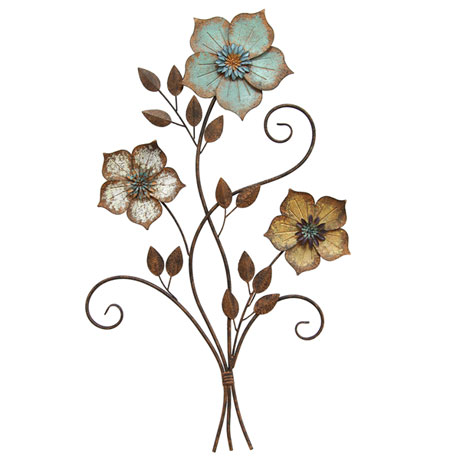 Product image for Tri-color Flower Wall Décor