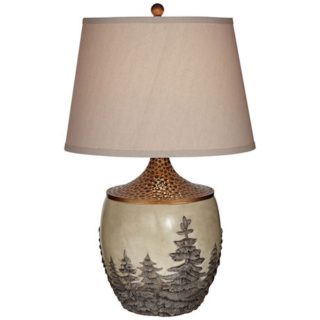 Rustic Trees Table Lamp