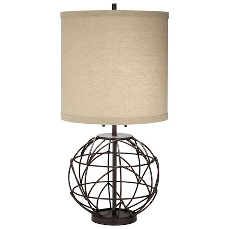Twisted Globe Table Lamp
