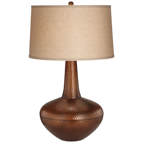 Hammered Autumn Copper Table Lamp