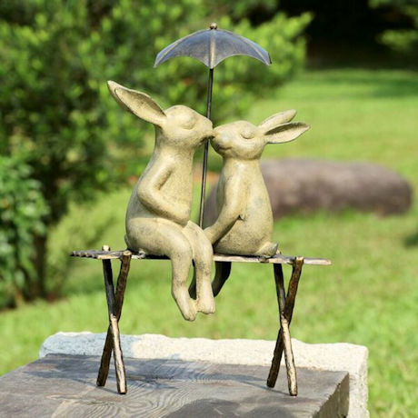 Product image for Bunny Lovers on Bench
