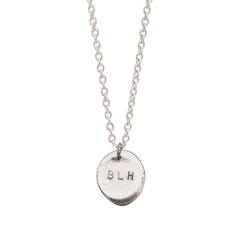 Product image for Sterling Silver Personalized Fingerprint Necklace