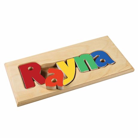 Product image for Personalized Children's Name Wooden Puzzle Board - 1-6 Letters