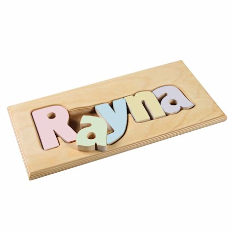 Product image for Personalized Children's Name Wooden Puzzle Board - 1-6 Letters