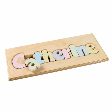 Personalized Children's Name Wooden Puzzle Board - 7-12 Letters