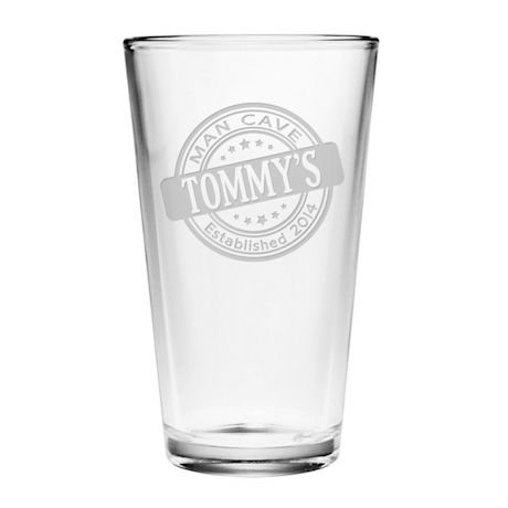 Personalized 'Man Cave' Pint Glass