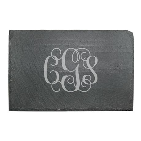 Product image for Personalized Monogram Slate Cheese Board
