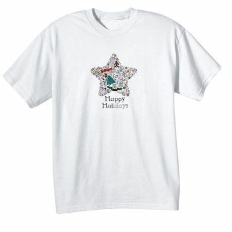 Children's Color Your Own Holiday Star T-Shirt