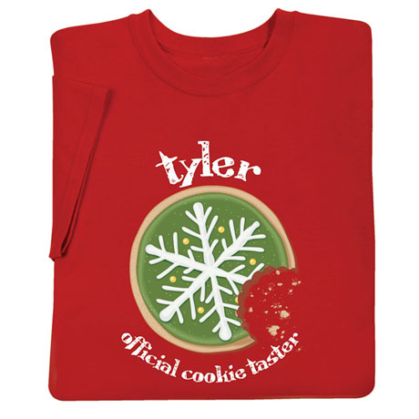 Personalized 'Official Cookie Taster' Shirt