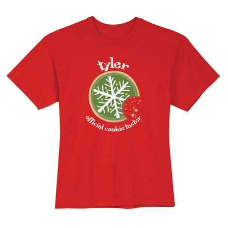 Personalized "Official Cookie Taster" Shirt