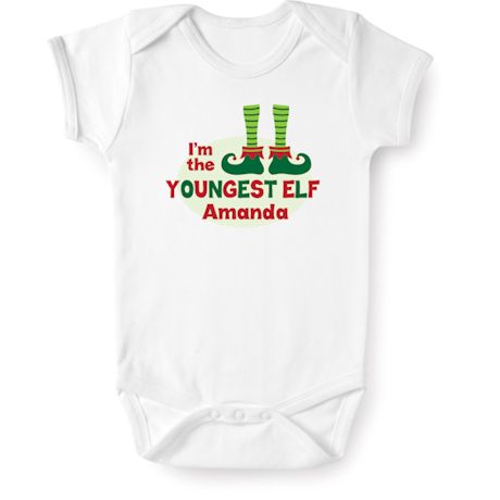 Personalized "Youngest Elf" Shirt
