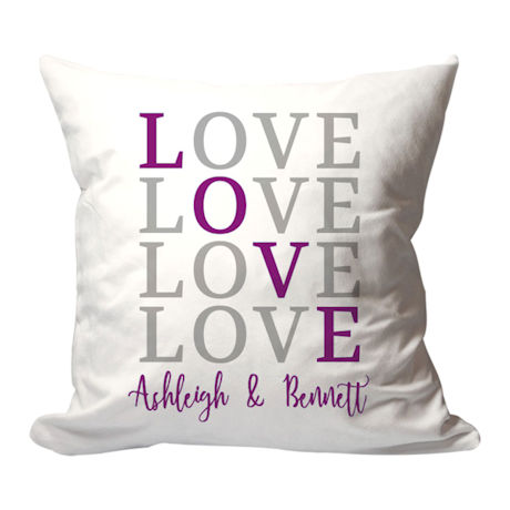Product image for Personalized 'Love' Pillow
