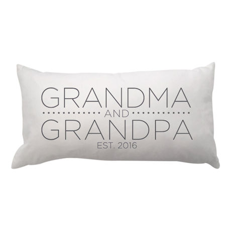 Personalized Grandma and Grandpa Lumbar Pillow
