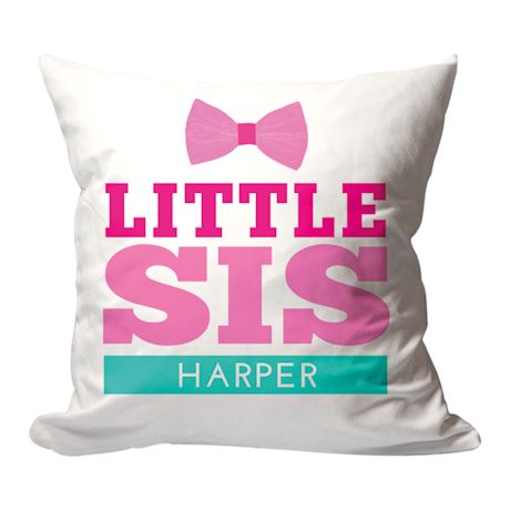 Personalized Little Sis Pillow