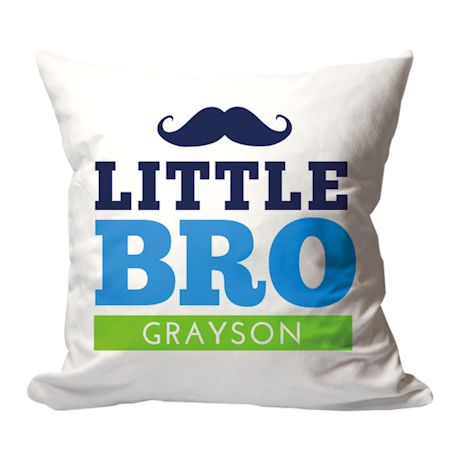 Product image for Personalized Little Bro Pillow