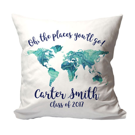 Product image for Personalized 'Places You Will Go' Pillow
