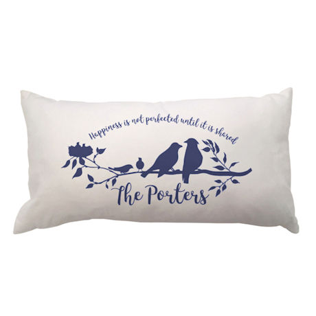 Personalized "Happiness Shared" Pillow