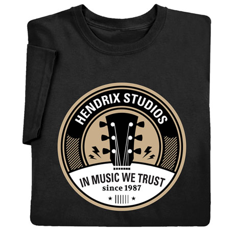 Personalized 'Your Name' In Music We Trust T-shirt