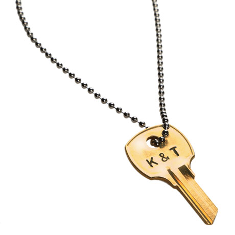 Product image for Personalized Hand-Stamped Key Necklace