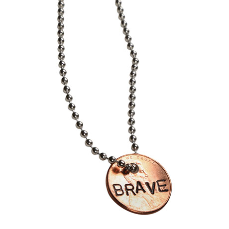 Product image for Personalized Hand-Stamped Penny Necklace