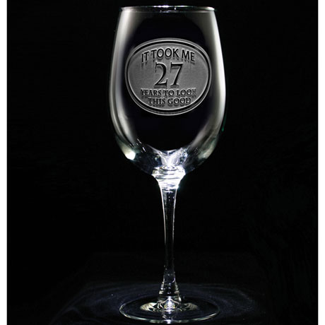 Product image for Personalized 'It Took Me Years' Wine Glass