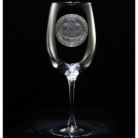 Personalized Irish Pride Wine Glass