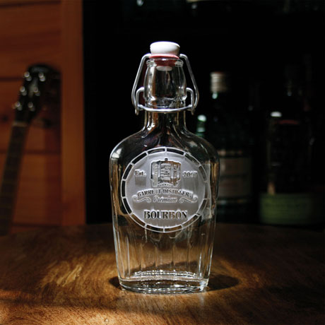 Personalized Bourbon Label Flask
