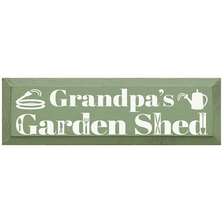 Personalized Garden Shed Sign with Stake