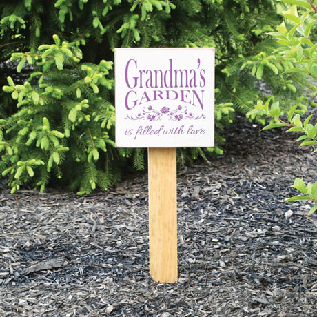 Product image for Personalized Filled with Love Garden Sign with Stake